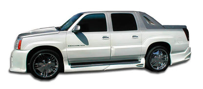 Extreme Dimensions Duraflex Platinum Side Skirts Compatible With 2002-2006 Cadillac Escalade EXT - 4 Piece - 100335