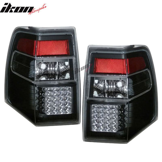 Fits 07-10 Ford Expedition LED Tail Lights Black
