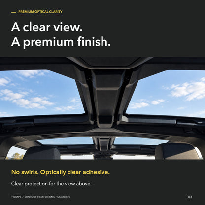 Sunroof Protection Film for GMC Hummer EV