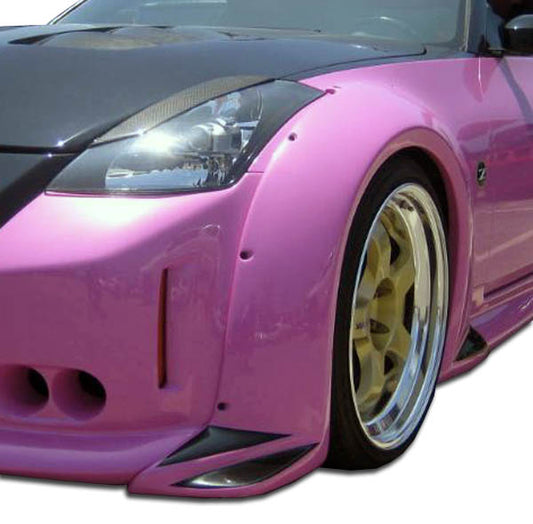 Extreme Dimensions Duraflex Vader 3 Wide Body Front Fenders Flares Compatible With 2003-2008 Nissan 350Z - 2 Piece - 102266