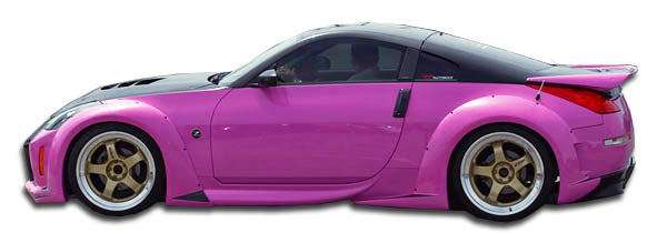 Extreme Dimensions Duraflex Vader 3 Wide Body Side Skirts Compatible With 2003-2008 Nissan 350Z - 2 Piece - 102264
