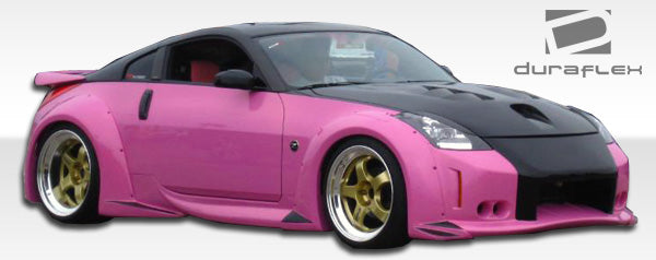 Extreme Dimensions Duraflex Vader 3 Wide Body Side Skirts Compatible With 2003-2008 Nissan 350Z - 2 Piece - 102264