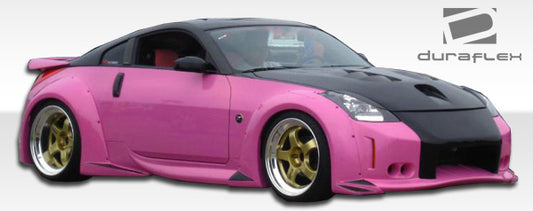 Extreme Dimensions Duraflex Vader 3 Wide Body Side Skirts Compatible With 2003-2008 Nissan 350Z - 2 Piece - 102264