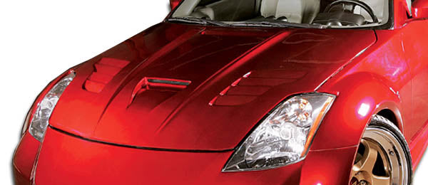 Extreme Dimensions Duraflex Vader Hood Compatible With 2003-2006 Nissan 350Z - 1 Piece - 104860