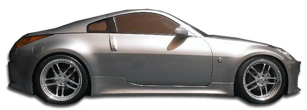 Extreme Dimensions Duraflex V-Speed Side Skirts Compatible With 2003-2008 Nissan 350Z - 2 Piece - 105647