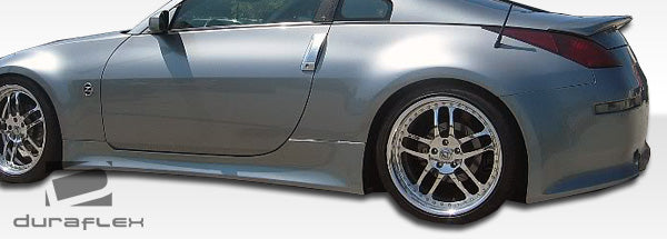 Extreme Dimensions Duraflex V-Speed Side Skirts Compatible With 2003-2008 Nissan 350Z - 2 Piece - 105647