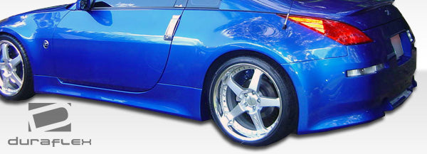 Extreme Dimensions Duraflex V-Speed Side Skirts Compatible With 2003-2008 Nissan 350Z - 2 Piece - 105647