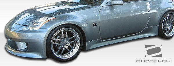 Extreme Dimensions Duraflex V-Speed Side Skirts Compatible With 2003-2008 Nissan 350Z - 2 Piece - 105647