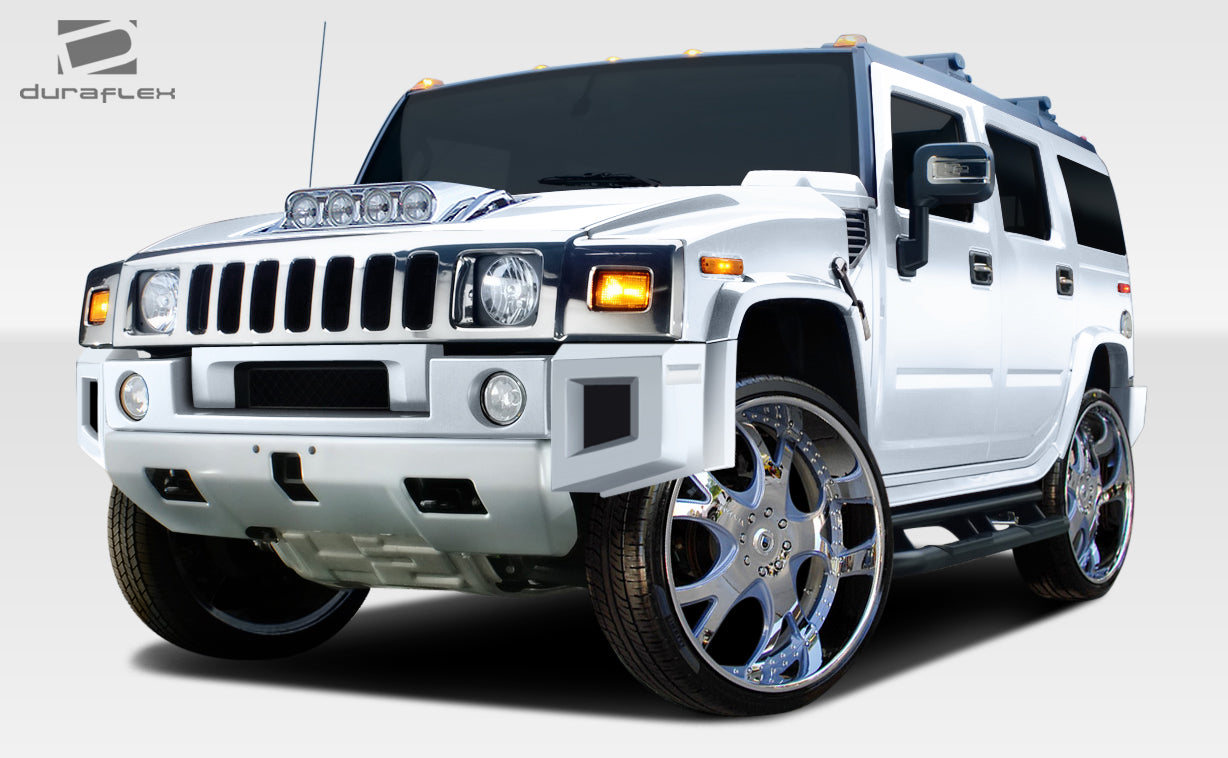 Extreme Dimensions Duraflex BR-N Front Lip Spoiler Compatible With 2003-2009 Hummer H2 - 2 Piece - 107745