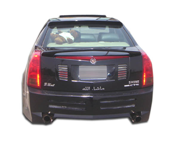 Extreme Dimensions Duraflex Platinum Rear Bumper Cover Compatible With 2003-2007 Cadillac CTS - 1 Piece - 100426