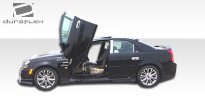 Extreme Dimensions Duraflex Platinum Side Skirts Compatible With 2003-2007 Cadillac CTS - 2 Piece - 100427