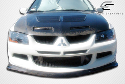 Carbon Creations Demon Front Lip Spoiler Compatible With 2003-2005 Mitsubishi Evolution - 1 Piece - 102781