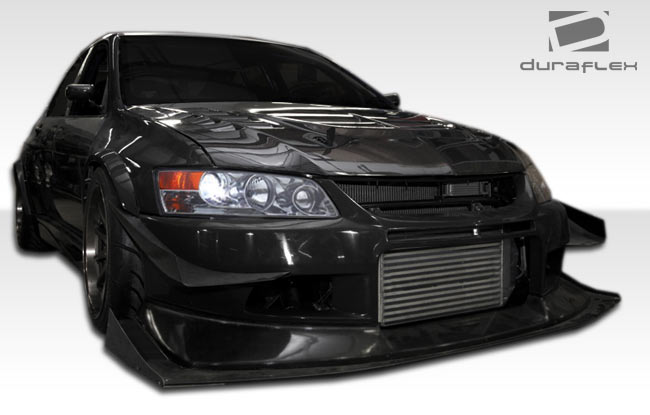 Extreme Dimensions Duraflex VT-X Wide Body Front Fenders Compatible With 2003-2006 Mitsubishi Evolution - 2 Piece - 107215