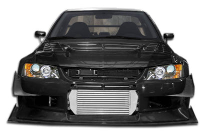 Extreme Dimensions Duraflex VT-X Wide Body Front Bumper Cover Compatible With 2003-2006 Mitsubishi Evolution - 1 Piece - 107211