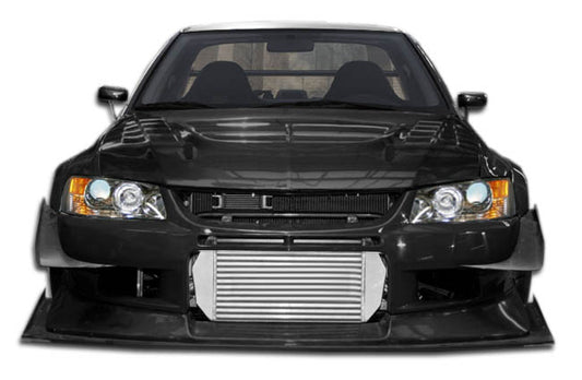 Extreme Dimensions Duraflex VT-X Wide Body Front Bumper Cover Compatible With 2003-2006 Mitsubishi Evolution - 1 Piece - 107211