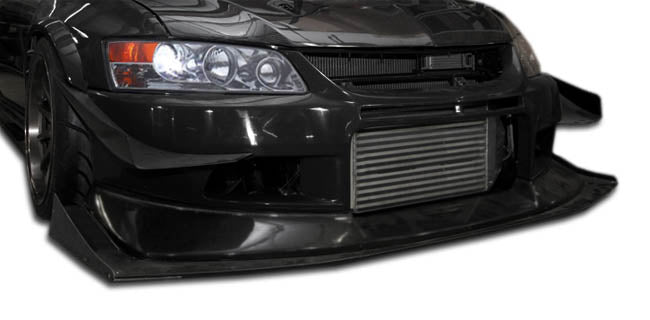 Extreme Dimensions Duraflex VT-X Wide Body Front Lip Spoiler Compatible With 2003-2006 Mitsubishi Evolution - 1 Piece - 107212