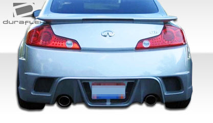 Extreme Dimensions Duraflex K-1 Rear Bumper Cover Compatible With 2003-2007 Infiniti G Coupe - 1 Piece - 100466