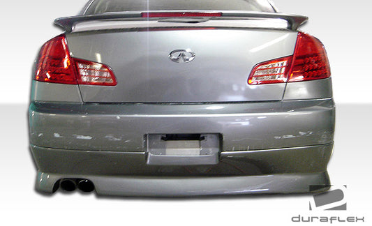 Extreme Dimensions Duraflex GT Competition Rear Lip Add On Spoiler Compatible With 2003-2004 Infiniti G Sedan - 1 Piece - 100471