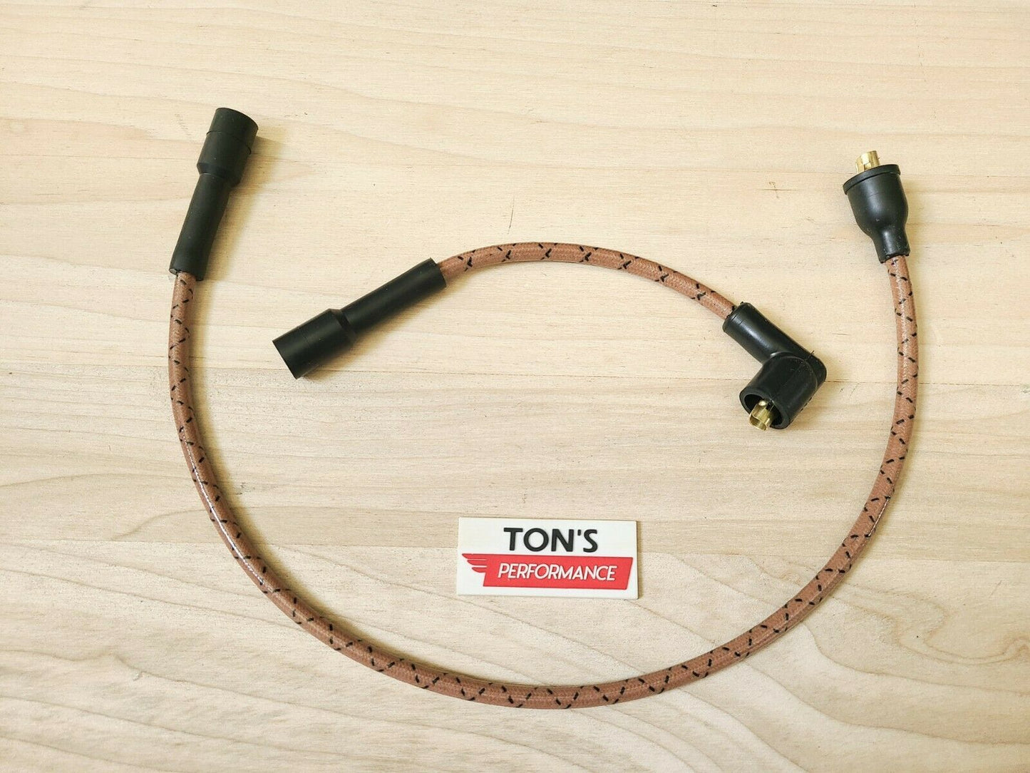 Cloth Braided Plug Wires Harley Sportster 1986 - 2003 / PAIR OF REPLACEMENT OEM LENGTH WIRES