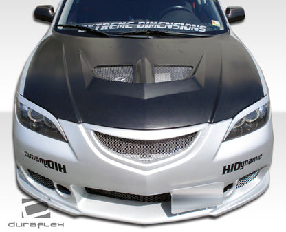 Extreme Dimensions Duraflex B-2 Front Bumper Cover Compatible With 2004-2009 Mazda 3 - 1 Piece - 100562