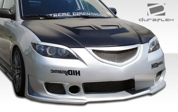 Extreme Dimensions Duraflex B-2 Front Bumper Cover Compatible With 2004-2009 Mazda 3 - 1 Piece - 100562