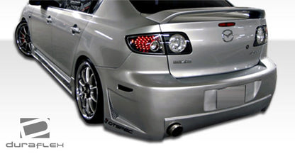 Extreme Dimensions Duraflex B-2 Rear Bumper Cover Compatible With 2004-2009 Mazda 3 - 1 Piece - 100563