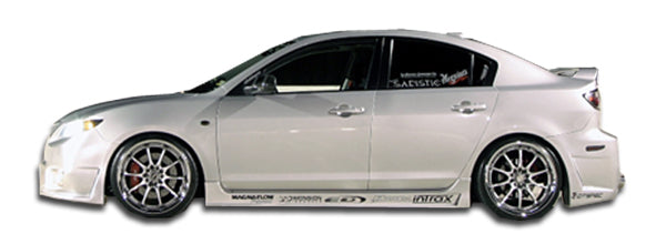 Extreme Dimensions Duraflex B-2 Side Skirts Compatible With 2004-2009 Mazda 3 - 2 Piece - 100564
