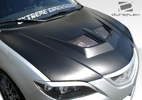 Extreme Dimensions Duraflex Evo Hood Compatible With 2004-2009 Mazda 3 - 1 Piece - 104158
