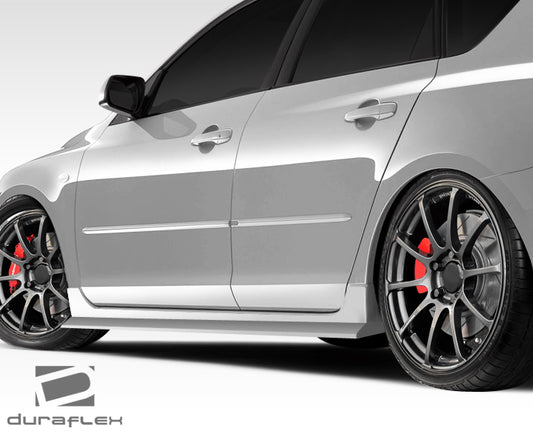 Extreme Dimensions Duraflex X-Sport Side Skirts Compatible With 2004-2009 Mazda 3 - 2 Piece - 107762