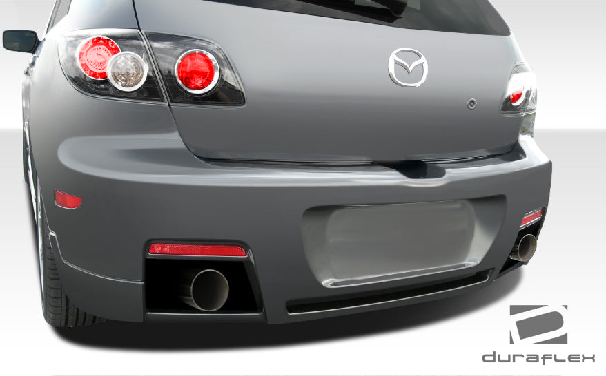 Extreme Dimensions Duraflex X-Sport Rear Bumper Cover Compatible With 2004-2009 Mazda Mazda 3 HB - 1 Piece - 107763