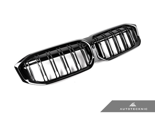 AutoTecknic Dual-Slats Gloss Black Front Grille - G20 3-Series LCI