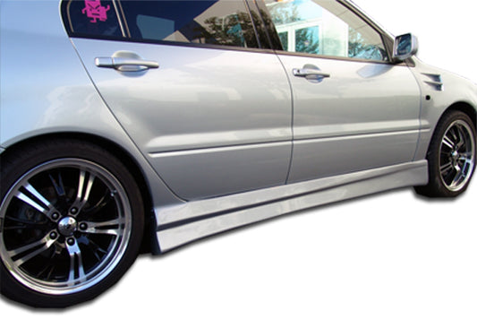 Extreme Dimensions Duraflex Walker Side Skirts Compatible With 2004-2007 Mitsubishi Lancer - 2 Piece - 100577