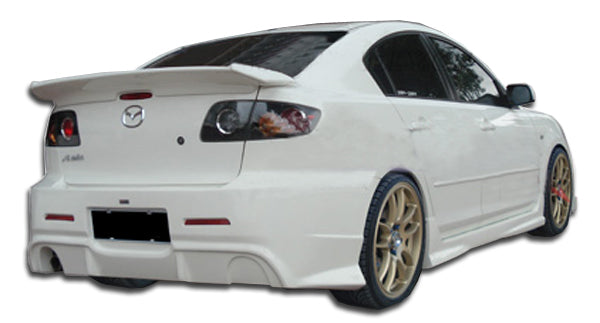 Extreme Dimensions Duraflex I-Spec Rear Bumper Cover Compatible With 2004-2009 Mazda 3 - 1 Piece - 104480