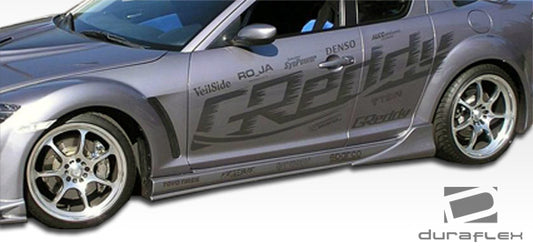 Extreme Dimensions Duraflex Vader Side Skirts Compatible With 2004-2011 Mazda RX8 - 2 Piece - 100591