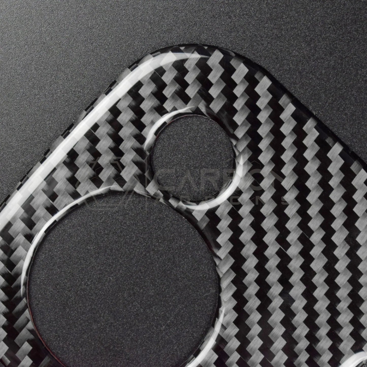 Real Carbon Fiber Overhead Dome Reading Light Trim Overlay For S197 Mustang 2005-2009