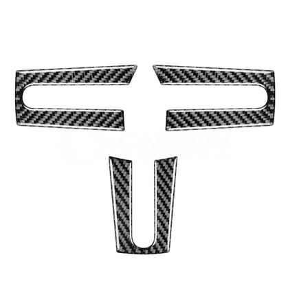 Real Carbon Fiber Steering Wheel Trim Overlay For Mustang 2005-2009