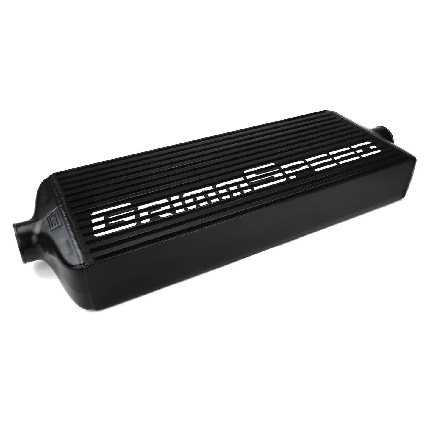 GrimmSpeed Front Mount Intercooler Kit - Black Core with Red Piping - 2008-14 Subaru STI GRM090253