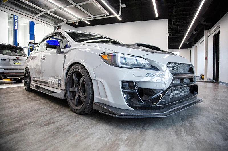 OLM OE Style Mirror Cover with Turn Signal Cutout - World Rally Blue - 2015-2021 Subaru WRX / STI / 2015-2017 Crosstrek