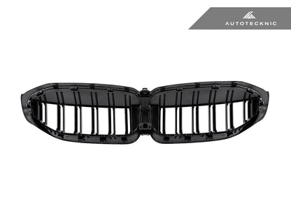AutoTecknic Dry Carbon Fiber Dual-Slats Front Grilles - G20 3-Series Pre-LCI