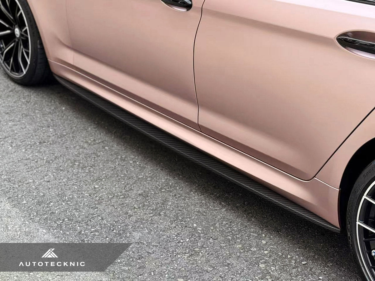 AutoTecknic Dry Carbon Fiber Side Skirt Extension Set - F90 M5 | G30 5-Series