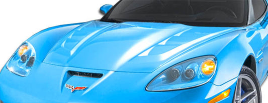 Extreme Dimensions Duraflex H-Design Hood Compatible With 2005-2013 Chevrolet Corvette - 1 Piece - 106046