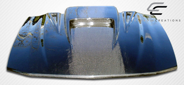 Carbon Creations Spyder 3 Hood Compatible With 2005-2009 Ford Mustang - 1 Piece - 104171