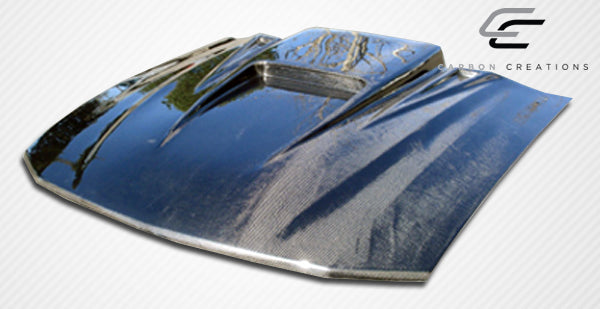 Carbon Creations Spyder 3 Hood Compatible With 2005-2009 Ford Mustang - 1 Piece - 104171