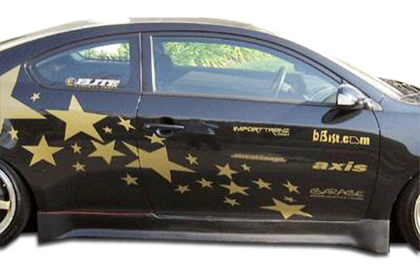 Extreme Dimensions PU Touring Side Skirts Compatible With 2005-2010 Scion TC - 2 Piece - 102647