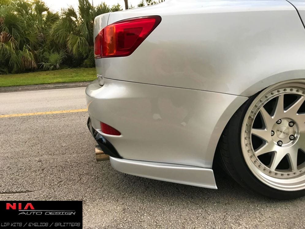 Lexus IS Base Model, F-Sport NIA Rear Lip Spats bodykit 2006-2013 in ABS