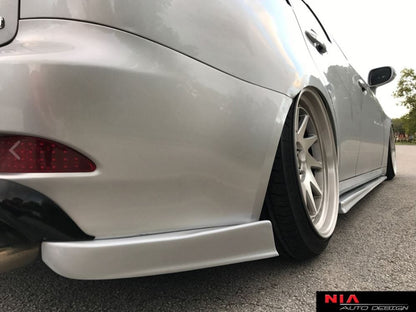 Lexus IS Base Model, F-Sport NIA Rear Lip Spats bodykit 2006-2013 in ABS