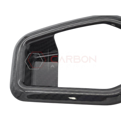 Real Carbon Fiber Seat Release Handle Trim Covers for 2024+ Ford Mustang