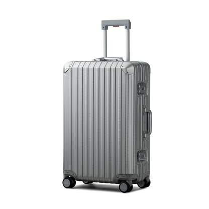 TREVA Aluminum Suitcase Silver