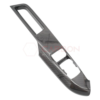 Real Carbon Fiber Window Switch Control Trim Covers V2 for 2024+ Ford Mustang