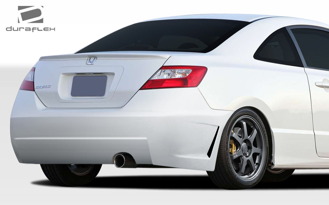 Extreme Dimensions Duraflex B-2 Rear Bumper Cover Compatible With 2006-2011 Honda Civic 2DR - 1 Piece - 106857
